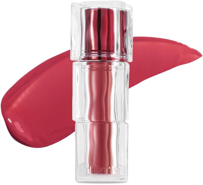 TIRTIR [*Mini Size Waterism Tinted Lip Gloss #21 Fig Me, 0.06 Fl Oz – Kiss Ready Lipgloss, 12H Long Lasting Non Sticky Natural Tinted Glow Korean Multiuse Cheek and Lip Tint for Women gift