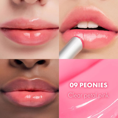 rom&nd Glasting Melting Balm 3.5g (7Colors), Glossy, Plumping Lips, Moisture, Translucent, Water Bomb, High Pigmented, Vegan (09 PEONIES) - Image 3