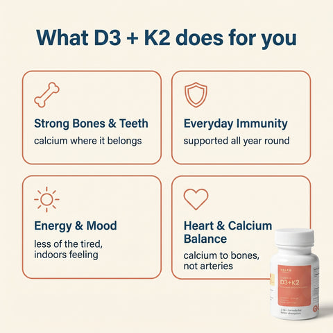 Valeo Vitamin D3 + K2 - 90 tablets
