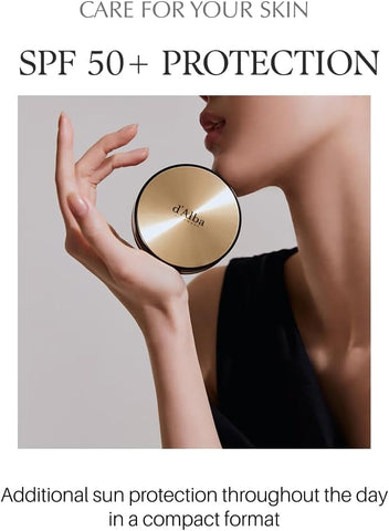 d'Alba Glow Fit Serum Cover Cushion Foundation Infused with 61% Hydrating Essence for Glow Finish and Smooth Coverage of Pores & Texture, Lightweight, melt-free all-day wear 15g (23 medium color) - Image 5