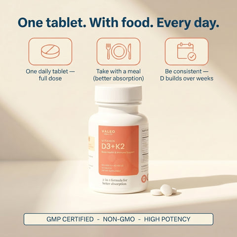 Valeo Vitamin D3 + K2 - 90 tablets