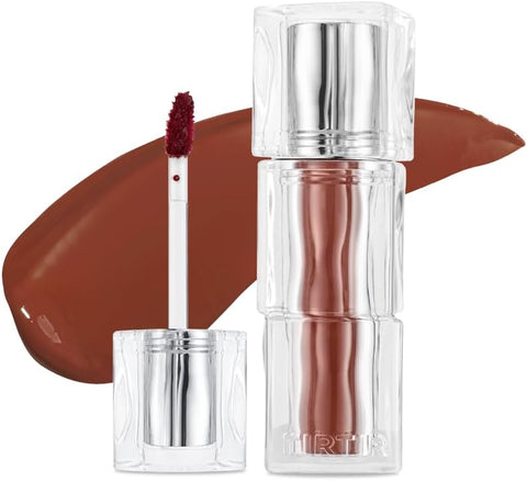 TIRTIR [*Mini Size Waterism Tinted Lip Gloss #06 Honey Nut, 0.06 Fl Oz – Kiss Ready Lipgloss, 12H Long Lasting Non Sticky Natural Tinted Glow Korean Multiuse Cheek and Lip Tint for Women gift
