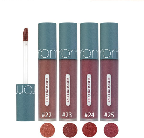 rom&nd Zero Velvet Tint 23 VINTAGE TAUPE, Velvety Matte Finish, Liquid Lip Tint, Creamy, Non-Drying, Smudge-Proof, Richly Pigmented, Smooth Texture - Image 3