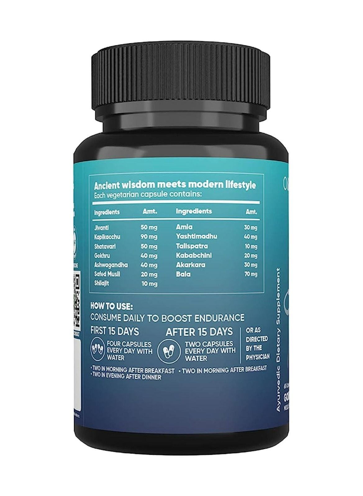 Aadar Endure Capsule - Herbal Formula with Shilajit & Gokhru, 60 Capsules - Image 5