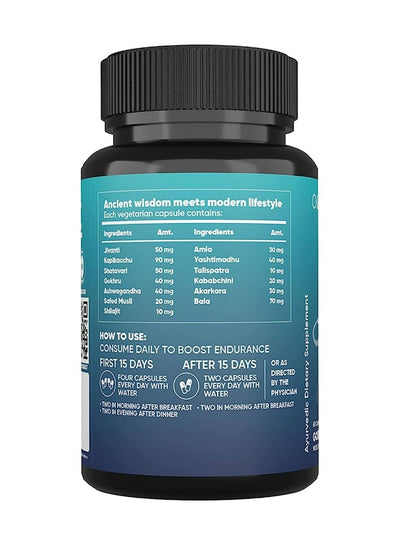 Aadar Endure Capsule - Herbal Formula with Shilajit & Gokhru, 60 Capsules - Image 5