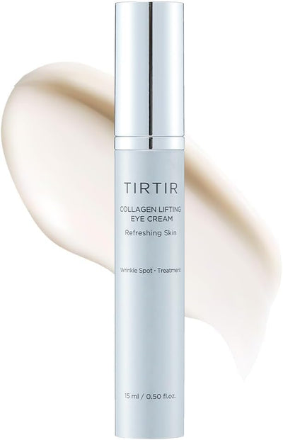TIRTIR Collagen Lifting Eye Cream - Roller Applicator, Wrinkle Spot Treatment, Revitalizing Moisturizer,Tightening Under Eye For Wrinkles,Fine Lines, Under Eye Bags, Lift Treatment For Men & Women