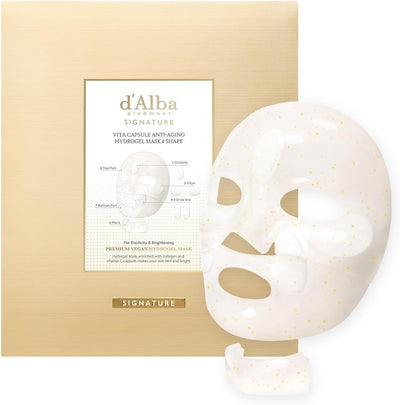 d'alba Piedmont Signature Vita Capsule Hydrogel Mask 8-Shape 1BOX (4 Sheets)