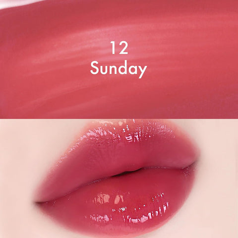 AMUSE Dew Tint (12 SUNDAY) | 35% High-moisture Water Tint, Long-lasting, Vitamin E Acetate, Moisturizing, No Peel Off, Lip Treatment, Non Sticky, Lip Stain, Korean Vegan Beauty - Image 2