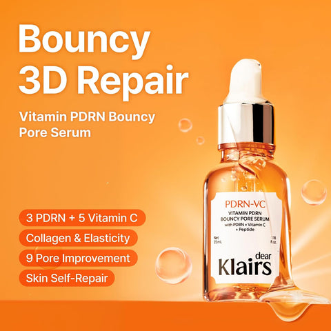 PDRN Vitamin C Pore Resilient Beauty Serum, 35 ml (1.2 fl oz) - Pore Refining Serum with Bacterial Peptides, Niacinamide & Anti-Pigmentation, for Radiant Complexion - Image 2
