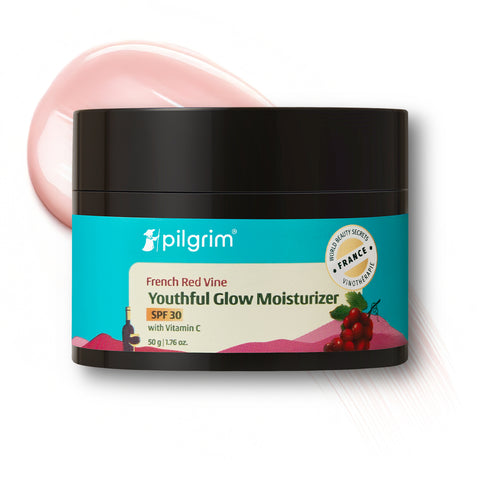 Pilgrim Red Vine Youthful Glow Moisturizer with Vitamin C & SPF 30