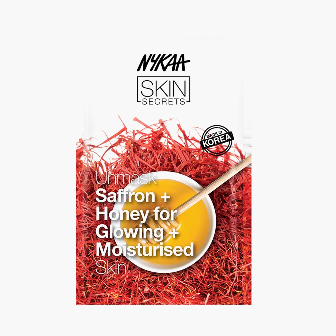 Nykaa Saffron & Honey Sheet Mask - Revitalising Masks & Exfoliators - Image 2