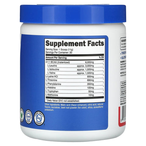 Nutricost EAA Powder 30 Servings (Fruit Punch) - Essential Amino Acids - Non-GMO, Gluten Free, Vegetarian Friendly