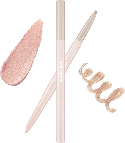 COLORGRAM All In One Agegyo Sal (eyeshadow bags) eye shadow makeup 3 colors - True Beauty K-Drama makeup, intense color with smooth texture, rich cream formula, 02 cool shades