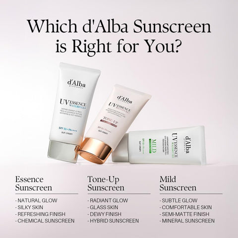 d'alba Piedmont Italian White Truffle Waterfull Tone-up Sunscreen, pure and Vegan hybrid pink tinted moisturizer, glow and brightening sunscreen, gentle and safe use sunscreen - Image 9