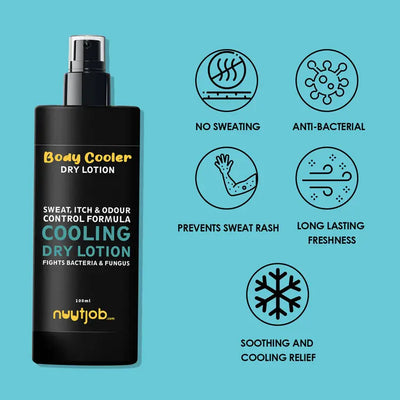 Nuutjob Body Cooler Cooling Liquid Powder for Men and Women, 100ml - Image 3