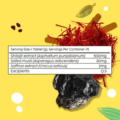 Plix Herbal Shilajit Tablets - Elaichi Kulfi Flavour, 60 Tablets - Image 4