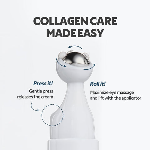 TIRTIR Collagen Lifting Eye Cream - Roller Applicator, Wrinkle Spot Treatment, Revitalizing Moisturizer,Tightening Under Eye For Wrinkles,Fine Lines, Under Eye Bags, Lift Treatment For Men & Women - Image 7