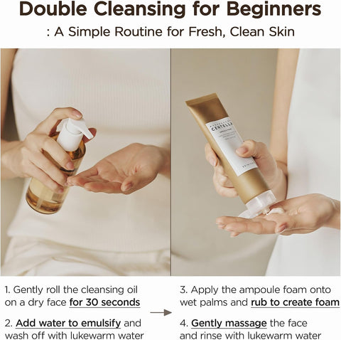 SKIN1004 Madagascar Centella Double Cleansing Duo (Centella Ampoule Foam + Centella Light Cleansing Oil) - Image 8