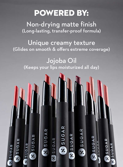 Sugar Cosmetics Matte Attack Transferproof Lipstick - The Blush Eyed Peas, 11 - Image 3