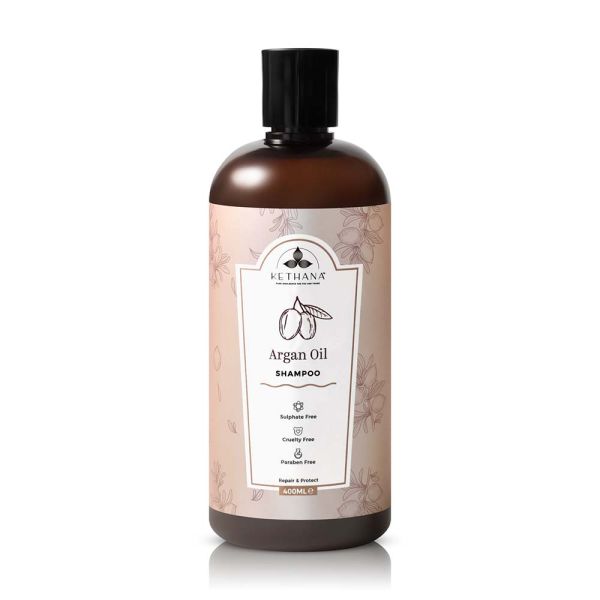 Kethana Argan Oil Shampoo - Sulphate & Paraben Free, 400ml