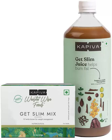 KAPIVA Get Slim Combo - Ayurvedic Weight Care (Get slim Juice + Get Slim Mix)