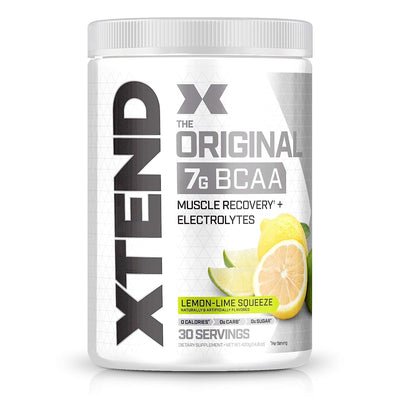XTEND Original BCAA Powder - Lemon Lime Squeeze - Zero Calorie, 30 Servings