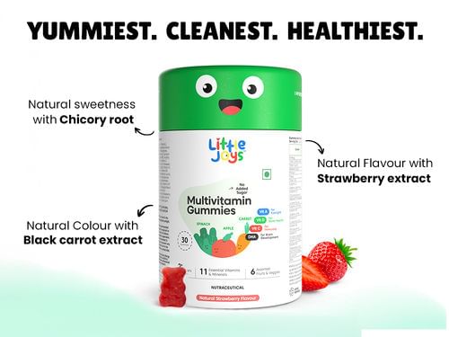 Little Joys Multivitamin Gummies 7+ - Strawberry Flavour, 30 Gummies