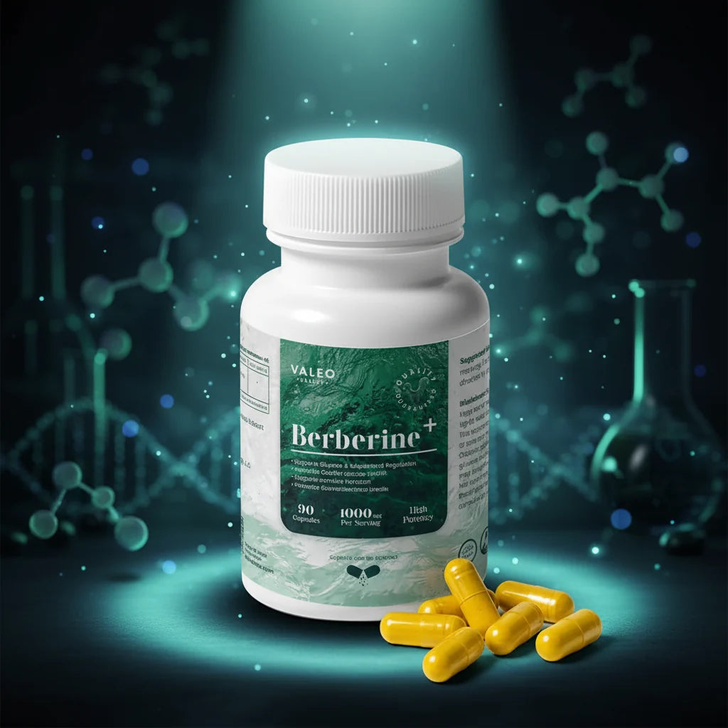 Valeo Berberine+ Capsules - 97% Purified, Bioavailable, 90 Count