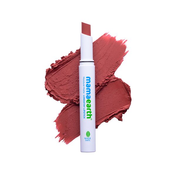 Mamaearth Moisture Matte Lipstick - Shade 04 Cinnamon Nude, with Avocado Oil & Vitamin E, 2g
