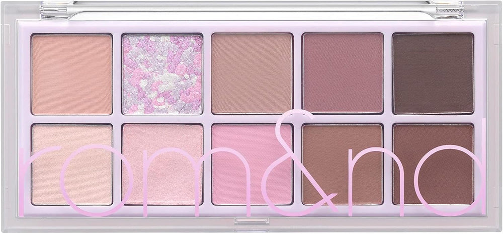 rom&nd Better Than Palette 8g, 09 Dreamy Lilac Garden, Eye Makeup Palette, Shimmer Shadow, Matte & Glitter, High Pigmented, 10 Colors, Natural Look, Daily Makeup, Smooth Blendable, Pack Of 1