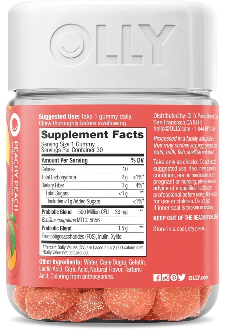 Olly Probiotic + Prebiotic Gummies - Gut Health Support, 60 Gummies - Image 6