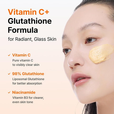 DearKlairs Freshly Juiced Vitamin Clay Mask & Cleanser, Deep Pore Cleansing, Radiant Clear Skin, with Glutathione, Mandarin Peel Powder, PHA and Niacinamide (150 ml, 1 Piece) - Image 5