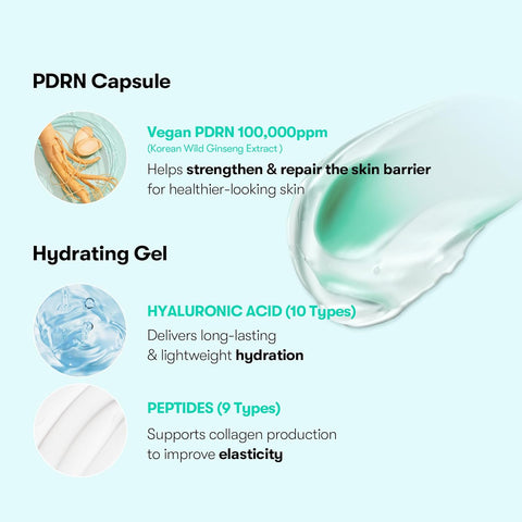 VT COSMETICS PDRN Capsule Cream 100, Hydrating Face Moisturizer with 100,000ppm PDRN, Hyaluronic Acid, 9 Peptides, Firming & Plumping Nourishing Cream, Korean Skin Care (1.69 fl. oz.) - Image 5