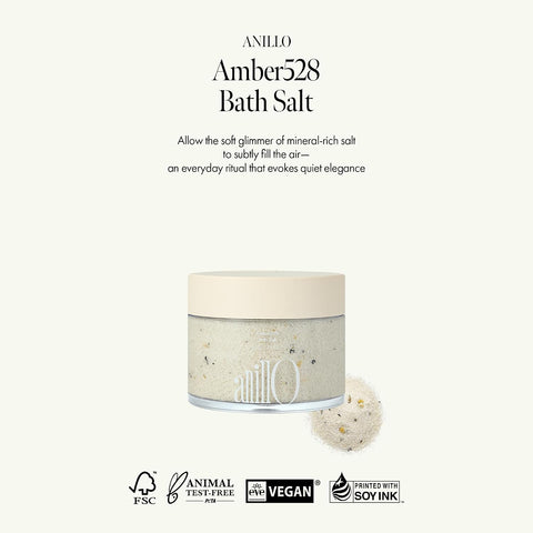 ANILLO Amber528 Bath Salts - Aromatherapy Bath with Amber Scent, Green Tea and Botanical Oils - Deep Hydration & Relaxing - Korean Spa Salt - 7.05 Oz - Image 2
