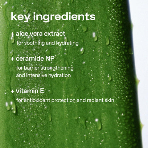 glow aloe barrier support cream, soothing and hydrating face moisturizer with 32.8% aloe vera leaf water, barrier-repair vegan cream for sensitive skin, 50ml - Image 5