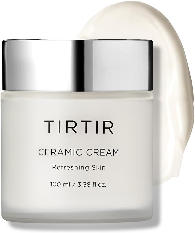 TIRTIR Natural Ceramide Cream | Deep moisturizer for Glass Skin, Polyglutamic acid, Centella Asiatica Extract, Skin barrier, Lightweight, Mild, Nature derived ingredients, Dry skin, Korean skincare