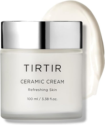 TIRTIR Natural Ceramide Cream | Deep moisturizer for Glass Skin, Polyglutamic acid, Centella Asiatica Extract, Skin barrier, Lightweight, Mild, Nature derived ingredients, Dry skin, Korean skincare