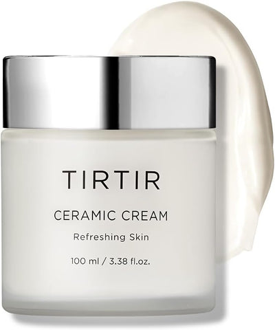TIRTIR Natural Ceramide Cream | Deep moisturizer for Glass Skin, Polyglutamic acid, Centella Asiatica Extract, Skin barrier, Lightweight, Mild, Nature derived ingredients, Dry skin, Korean skincare