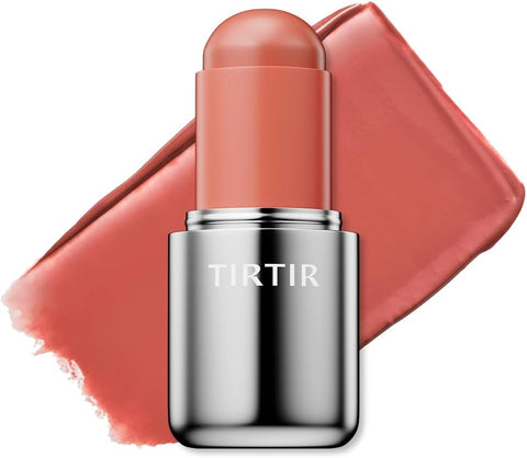 TIRTIR Mood Glider Lip & Blush Stick | Multi Use for Lip and Cheek with Creamy Buildable Texture and Natural Glow Color #02 Rose Drizzle, 0.13Oz