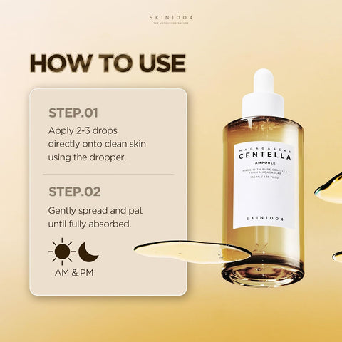 SKIN1004 Madagascar Centella Asiatica Ampoule Facial Serum 1.01 fl.oz(30ml) | 100% Centella Asiatica Extract for Soothing Sensitive and Acne-prone Skin (Ampoule 100ml) - Image 6