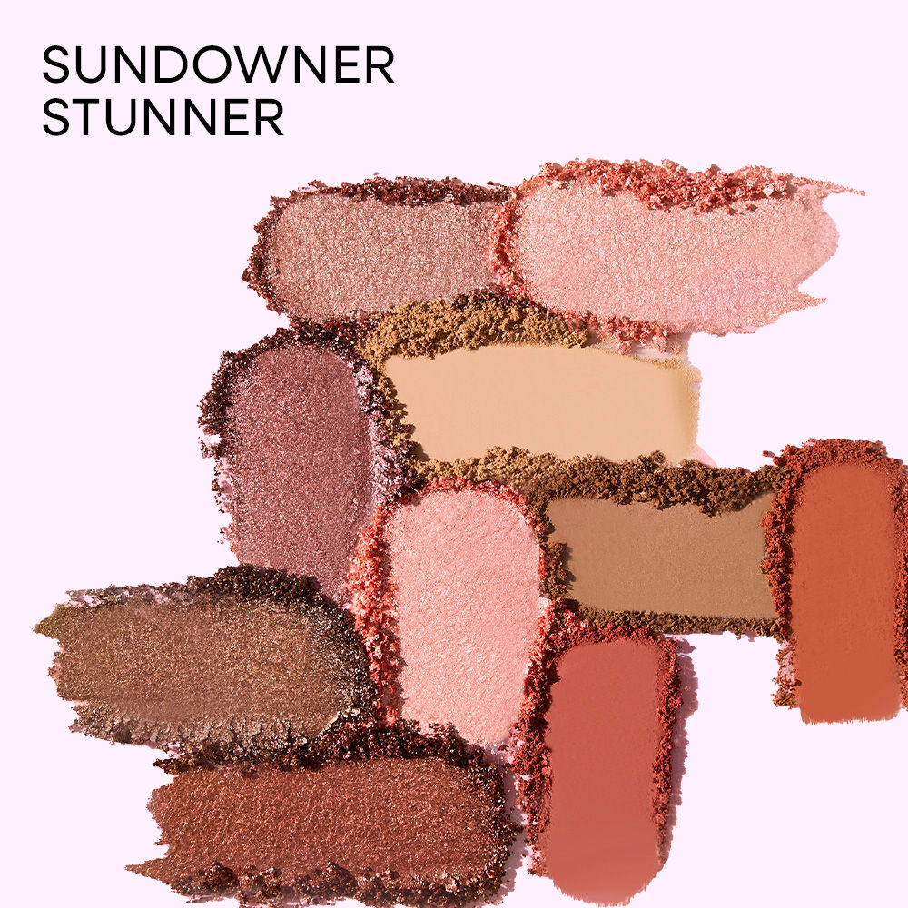 Nykaa Eyes on Me! 10-in-1 Eyeshadow Palette Sundowner Stunner - Image 2