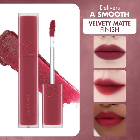 rom&nd BLUR FUDGE TINT | matte lipstick| light weight| cream type| super stay| k-beauty| highly pigment|moisturizing,0.17oz (08 CURRENT JAM) - Image 5