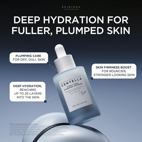 SKIN1004 Madagascar Centella Hyalu-Teak Plumping Ampoule, Hydrating Serum with Centella Asiatica, 50 ml - Image 3