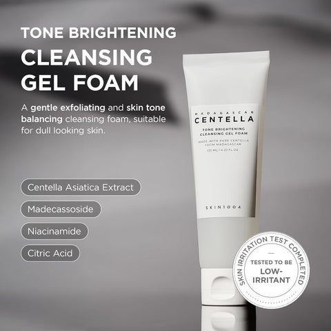 SKIN1004 Madagascar Centella Tone Brightening Cleansing Gel Foam 125ml - Image 2