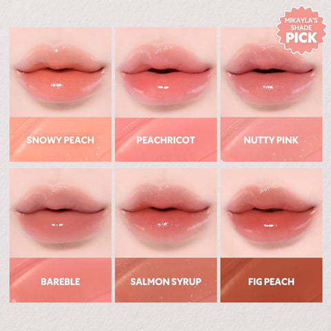 TIRTIR [*Mini Size Waterism Tinted Lip Gloss #21 Fig Me, 0.06 Fl Oz – Kiss Ready Lipgloss, 12H Long Lasting Non Sticky Natural Tinted Glow Korean Multiuse Cheek and Lip Tint for Women gift - Image 4