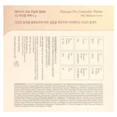 Dasique Pro Concealer Palette #02 Medium Cover