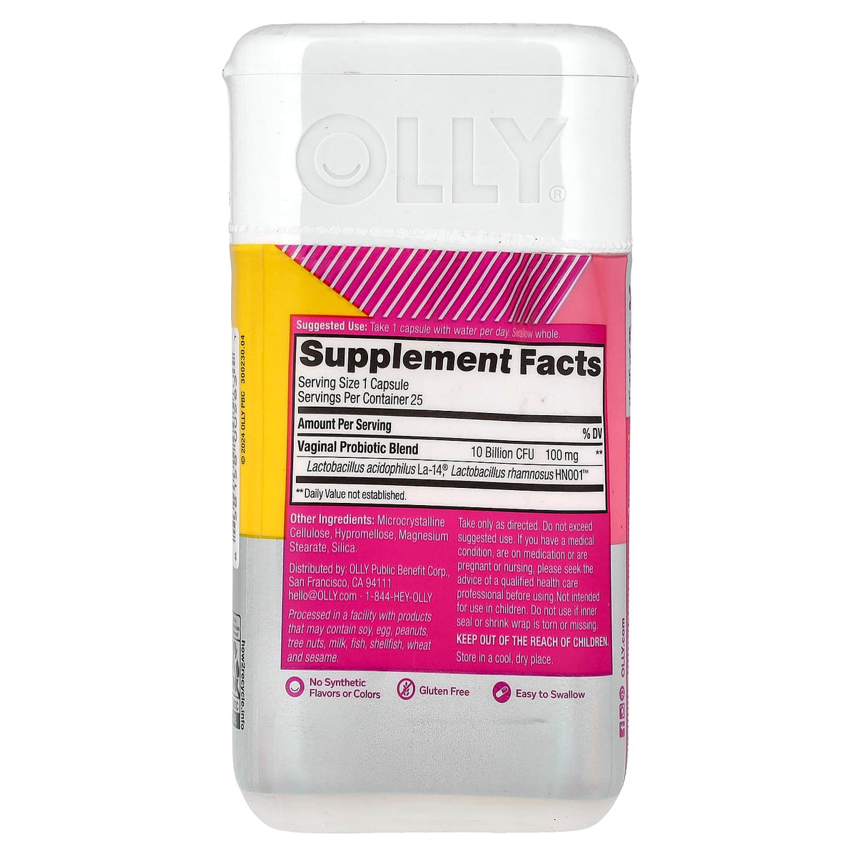 Olly Happy Hoo-Ha Gut Health & Probiotics Capsules - 25 Count - Image 2