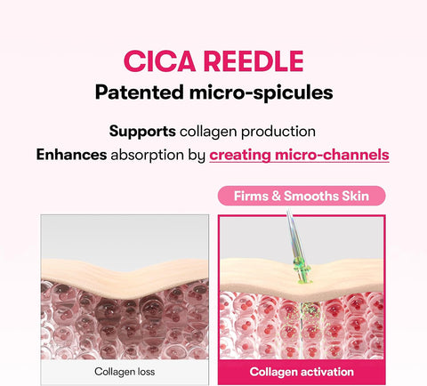 VT COSMETICS Pink Reedle Shot 100, Collagen Microneedling Serum, Firming & Elasticity, 500Da Collaagen Extract, Soft & Glass Skin, Pink Collaagen Serum, Korean Skin Booster 1.69Fl Oz(50ml) - Image 4