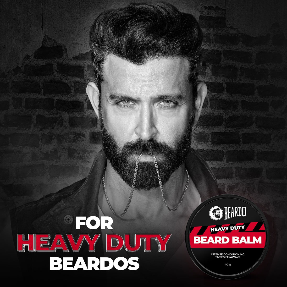Beardo Heavy Duty Beard Balm - Men's Grooming, 40g - Image 2