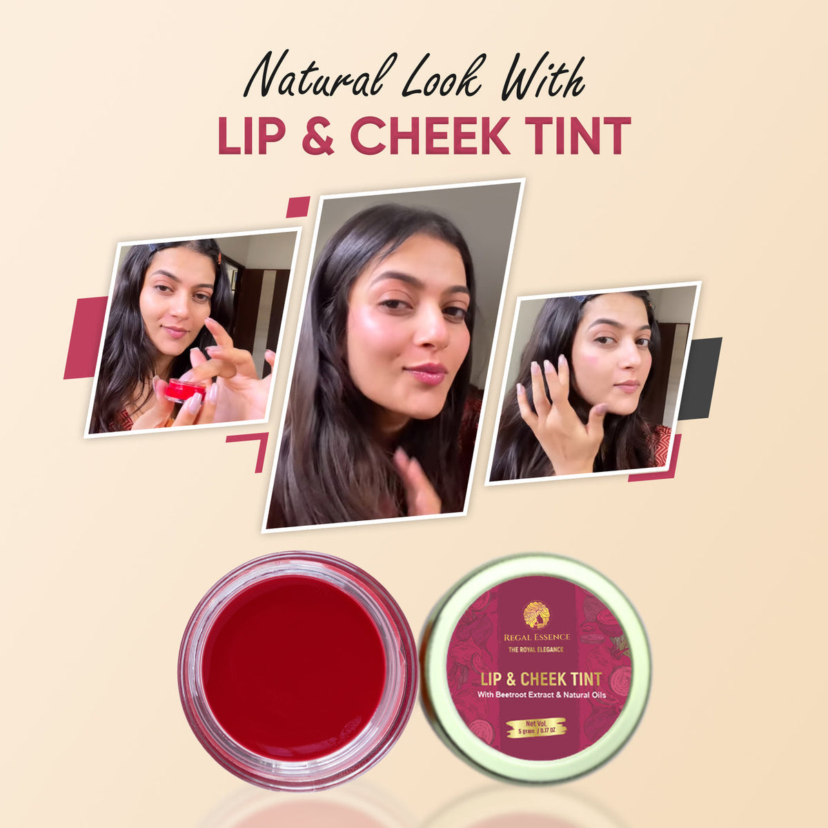 Vedapure Regal Essence Beetroot Matte Lip Tint Red, 5GM